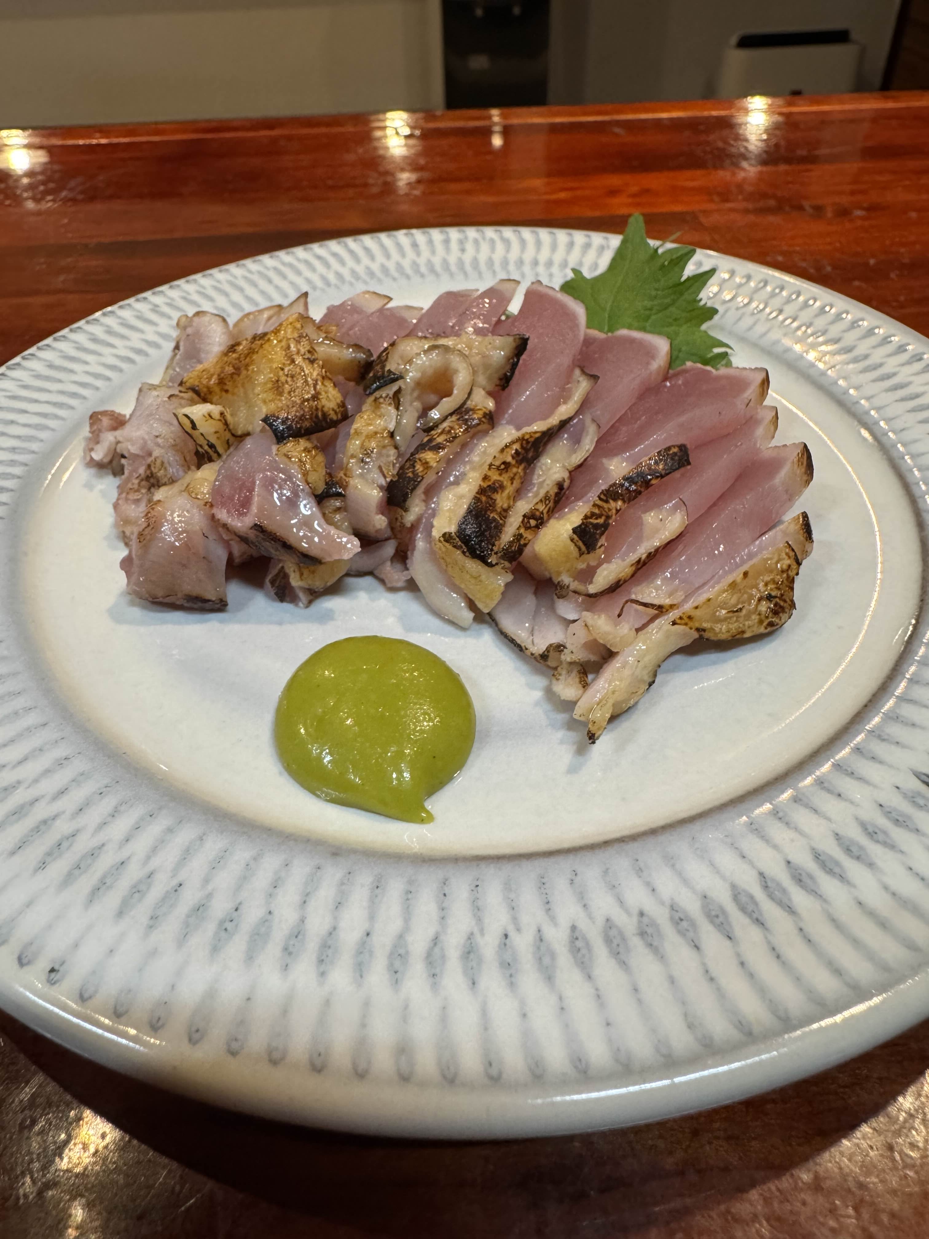 もも肉炙り刺し